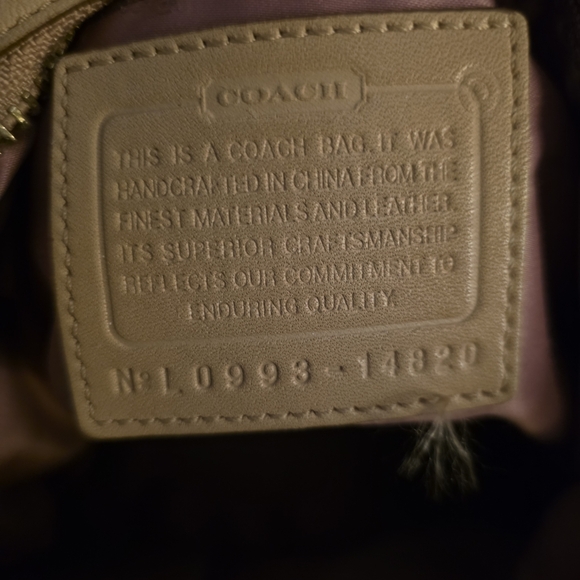 Coach Tan Vintage Leather Shoulder Bag (EUC) - Picture 9 of 9